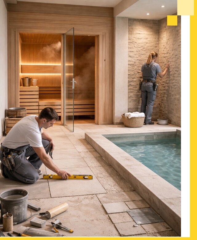 Комплексный дизайн и отделка интерьеров SPA под ключ в Елизове